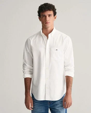 Gant Casual Overhemd Poplin Wit 3000100-110 kopen