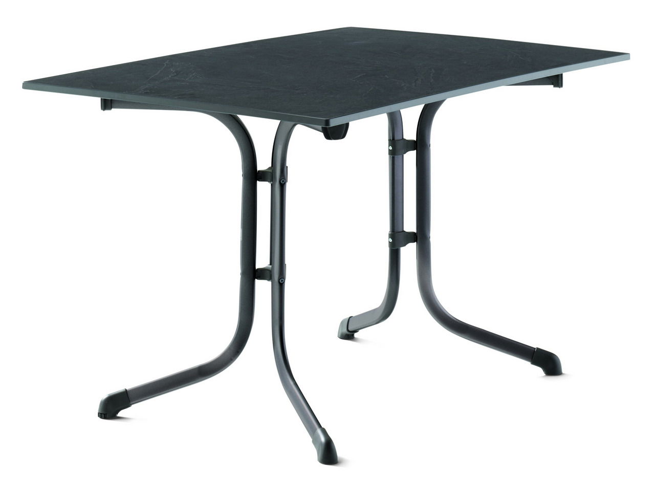 Sieger Klapptisch 120x80 Eisengrau VIVODUR BOULEVARD