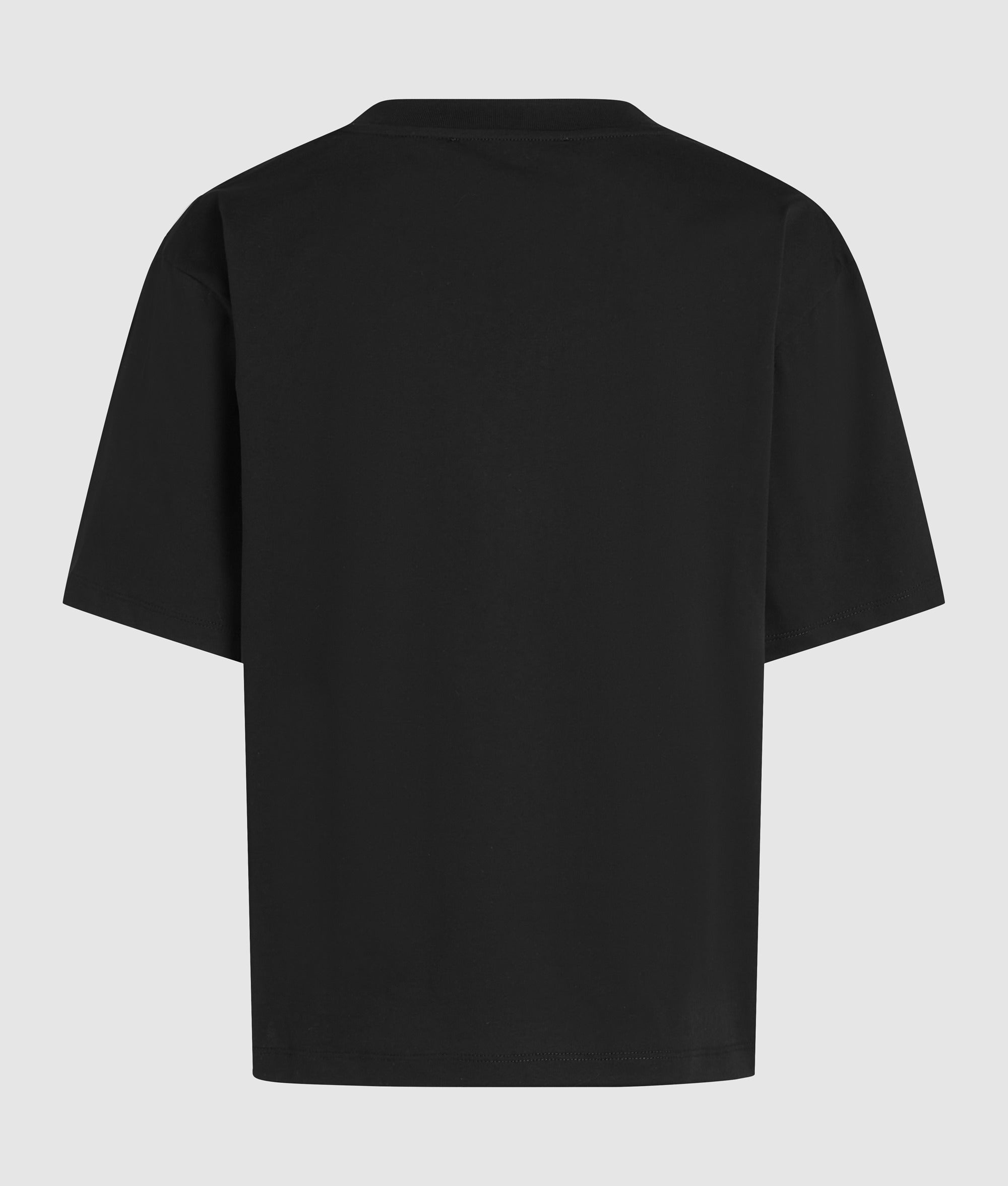 Signature T-shirt met V-hals en zoom