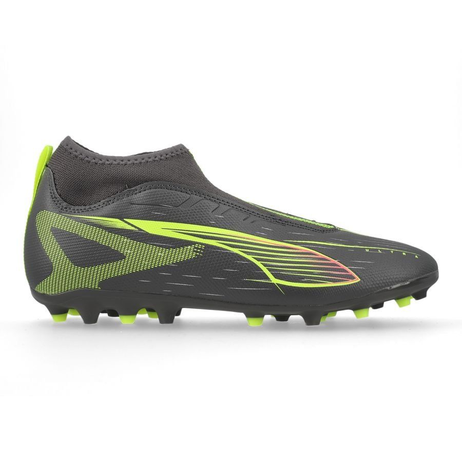 PUMA Ultra 5 Match   Laceless MG Audacity - Matte Aged Silver/Jaune/Argenté Enfant