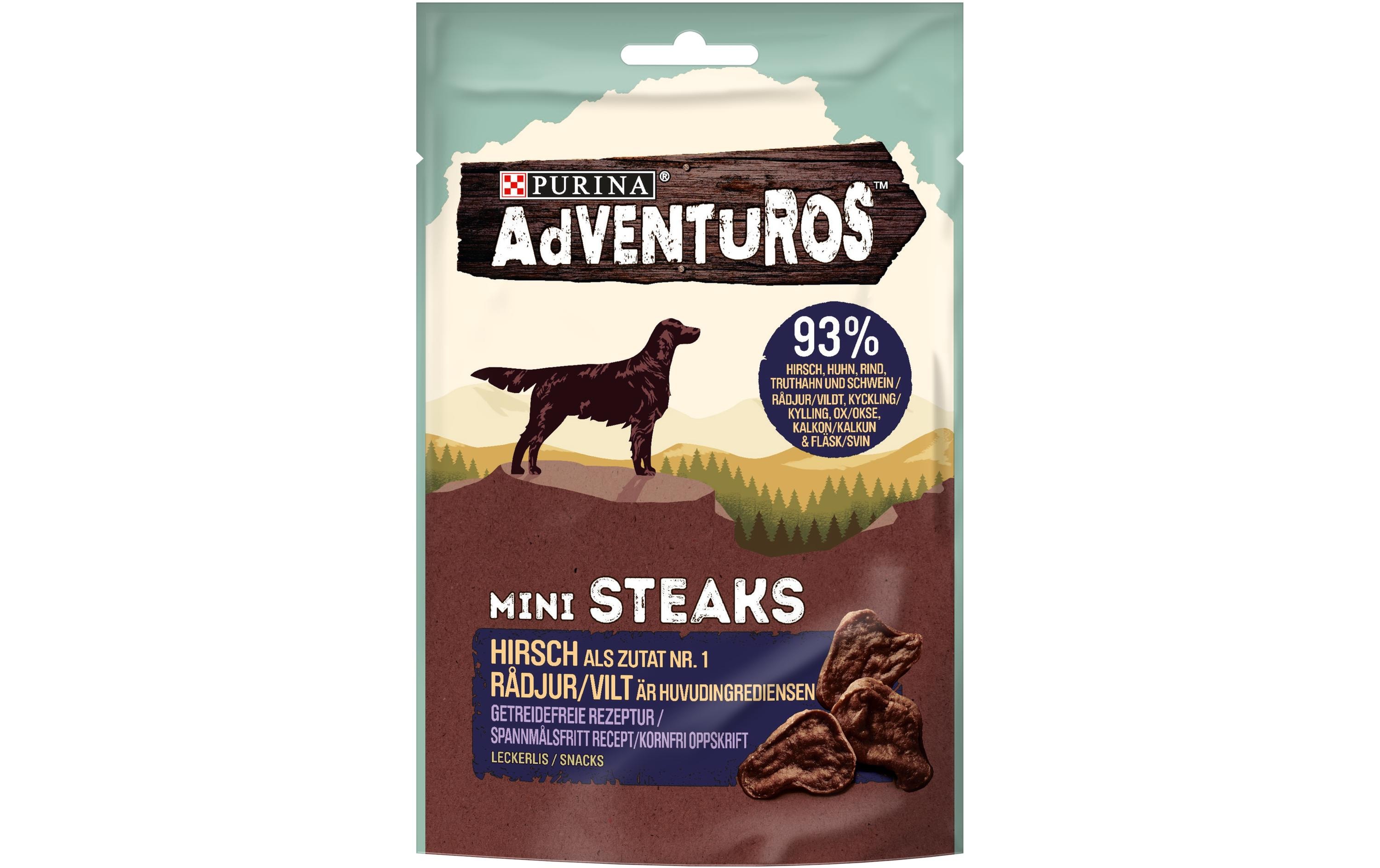 Leckerli Mini Steaks Wild, 70 gSofter Snack für Hunde