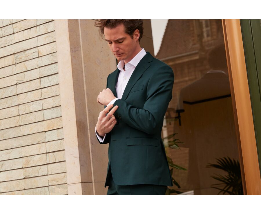 Veste de costume homme Vert Bouteille - LAZARE