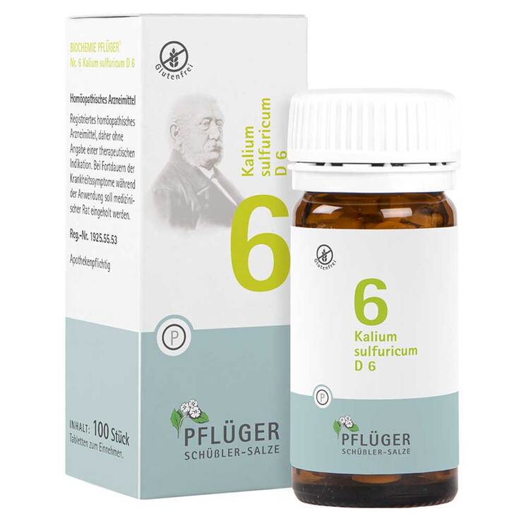Biochemie Pflüger 6 Kalium sulfuricum D 6 Tabletten, 100 St
