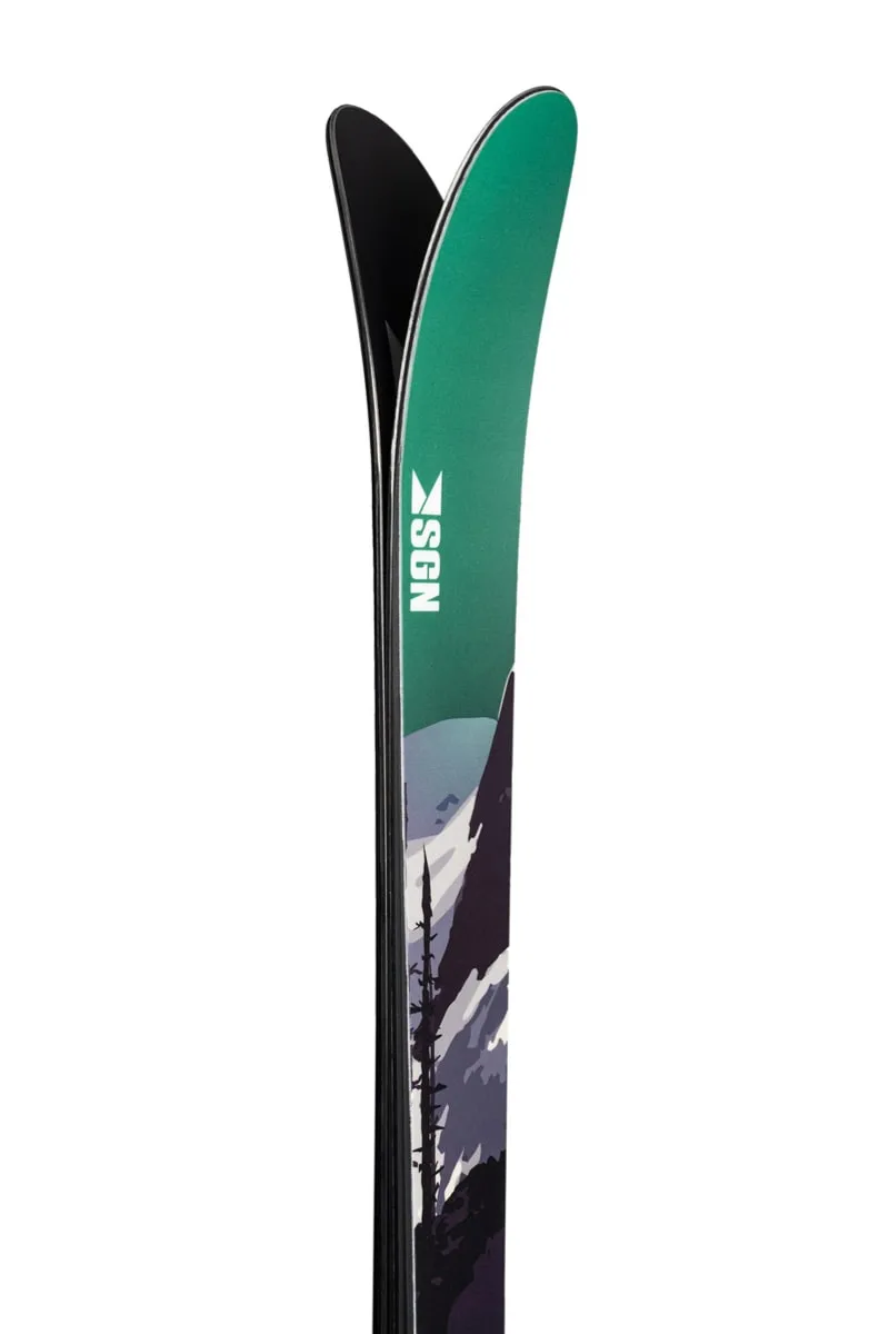 SGN Skis SGN skis Frikar Green artwork