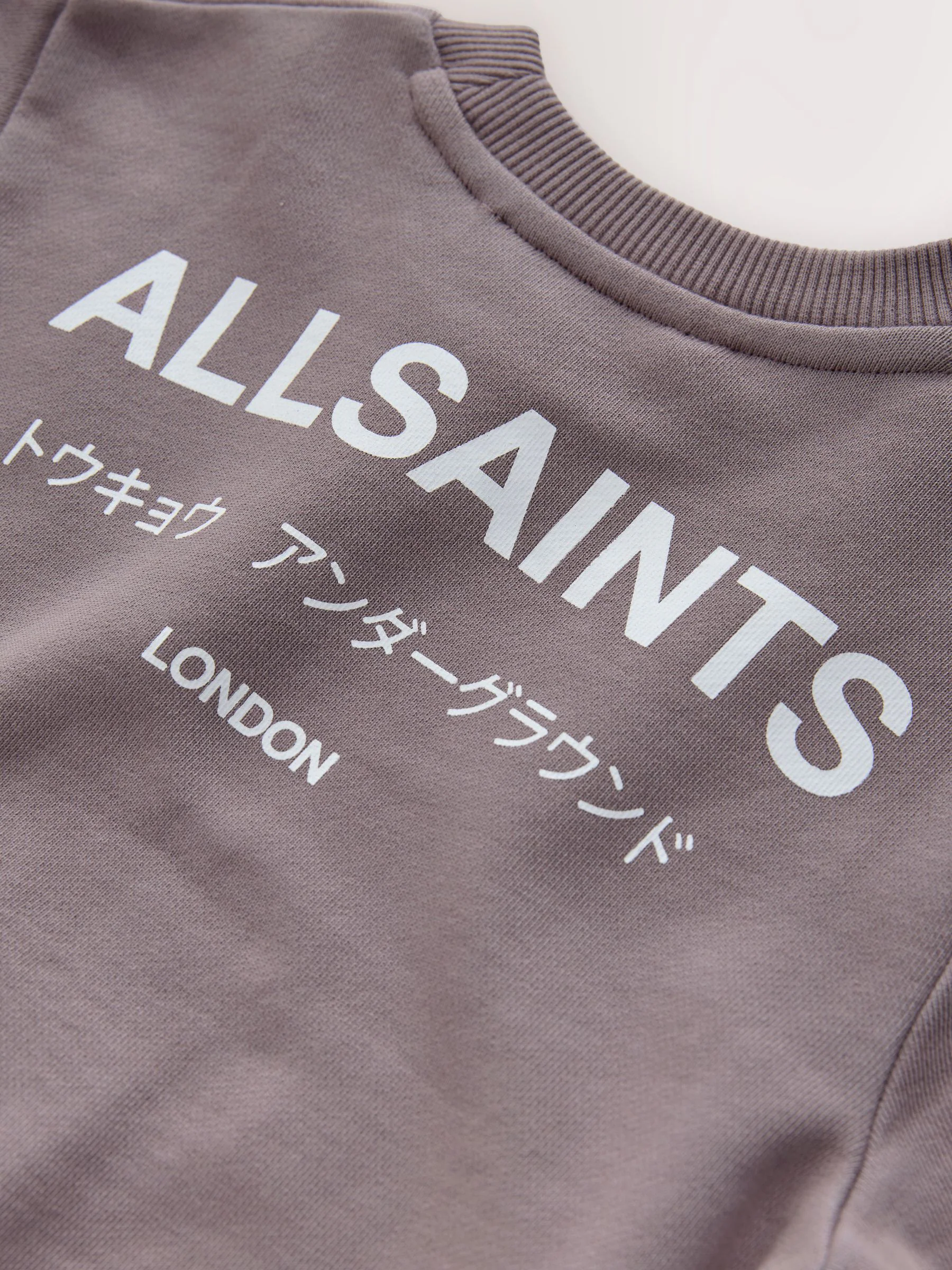 Paars met wassing - smALLSAINTS Underground Oversized Younger Boys Sweatshirt and Joggers Set