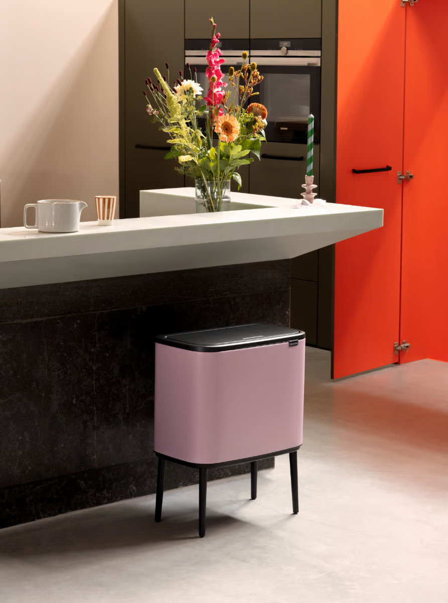 Bo Touch Bin, met 2 binnenemmers, 11   23 liter - Lilac Pink