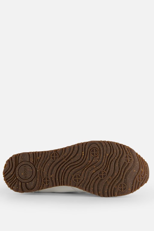 Woden Ydun Zipper Sneakers wit Leer