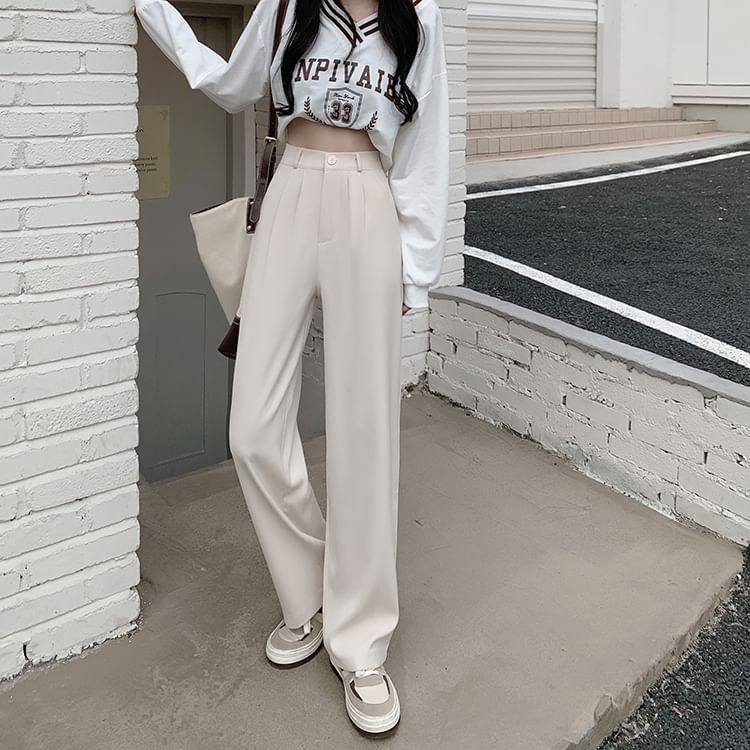 Moon City - Wijde broek met hoge taille