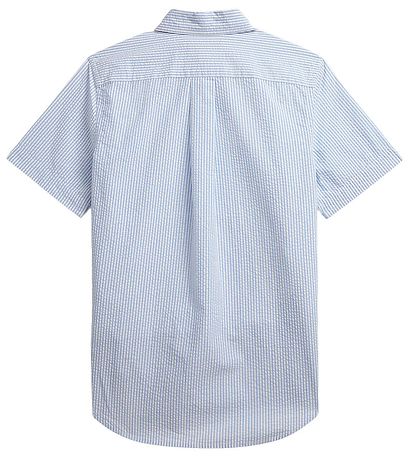 Polo Ralph Lauren Skjorte k/æ - Classics II - Blå/Hvidstribet