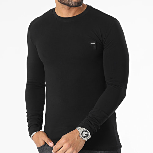 Tee Shirt Slim Chicago MMKL00331 Noir