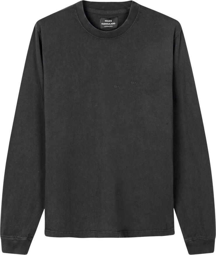 Mads Nørgaard - Copenhagen Cotton Jersey Dye Frode Tee LS Sort