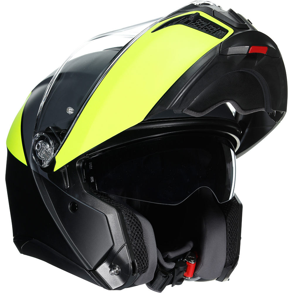 AGV - Casque Tourmodular Balance Noir Mat / Jaune fluo / Gris