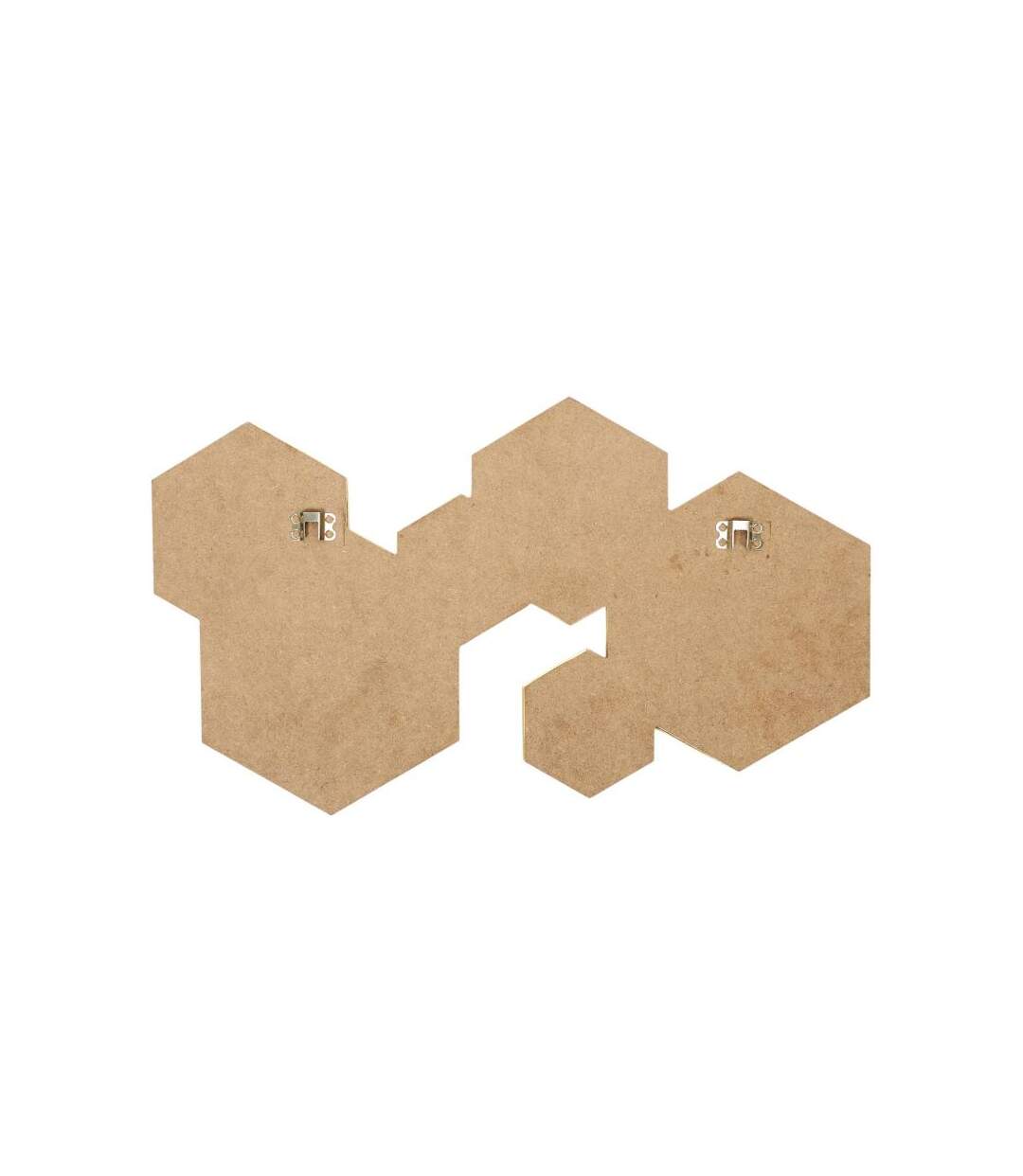 Paris Prix - Lot De 6 Miroirs Muraux hexagonal 57cm Or