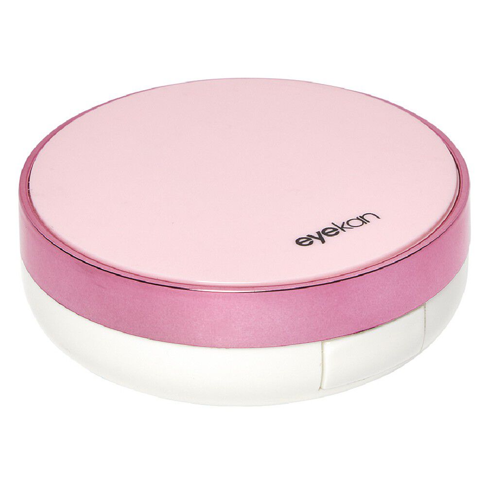 Boîte de transport pour lentilles de contact rose ou bleu