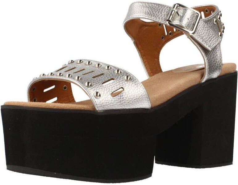 Yellow Studded High Heel Sandals