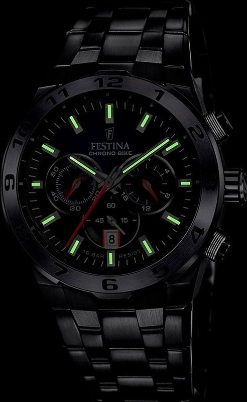 Festina - F20673/1 - Herenhorloge - Zwart - RVS - Quartz Uurwerk