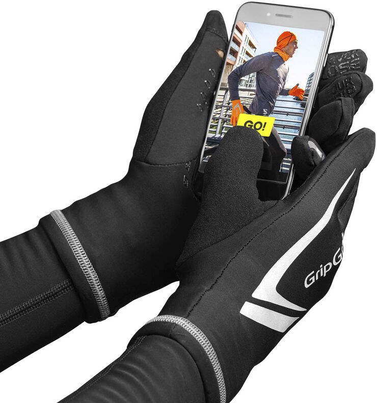 GripGrab Running Expert løbehandsker Sort