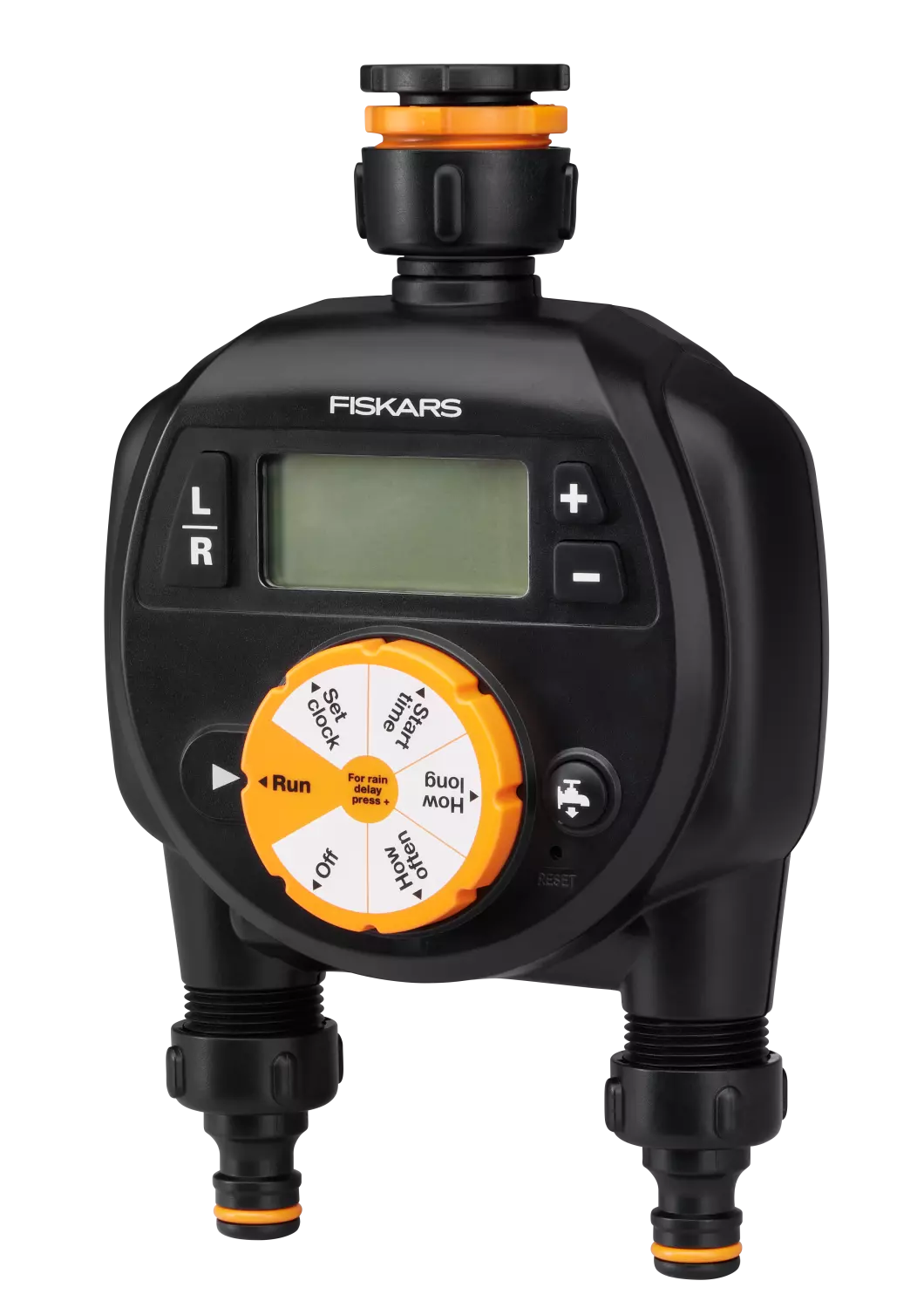Fiskars 1054792 Watertimer, dubbele uitlaat