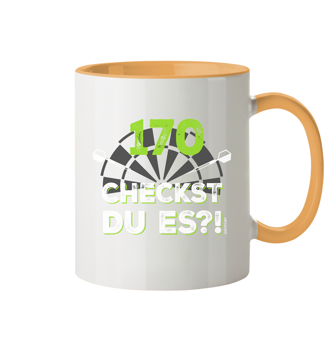 DartSturm - 170 Checkst du es - Tasse zweifarbig
