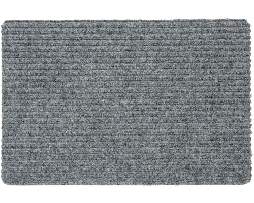 Geribbelde mat grijs 50x80 cm