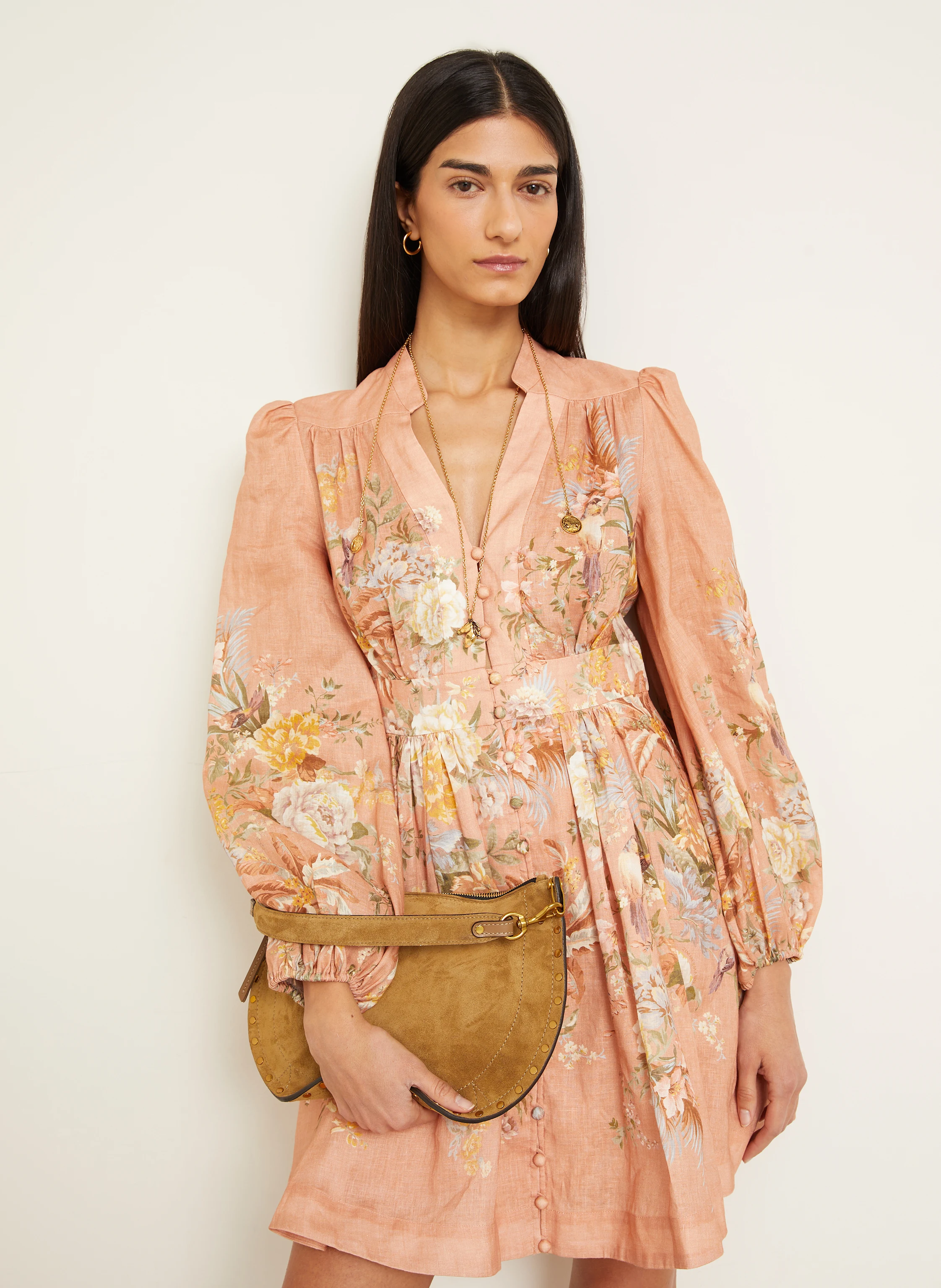 ZIMMERMANN Cocktailkleid TALLOW aus Leinen