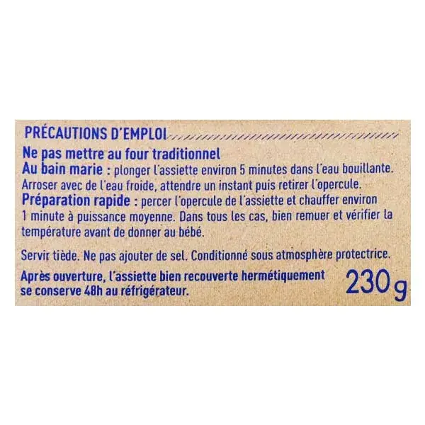 Prato Babybio Jantar Brócolis Feijão Verde Arroz +12m Orgânico 230g