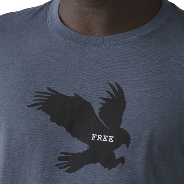 T-shirt escalade PRANA FREEBIRD JOURNEYMAN SS TEE DENIM HEATHER