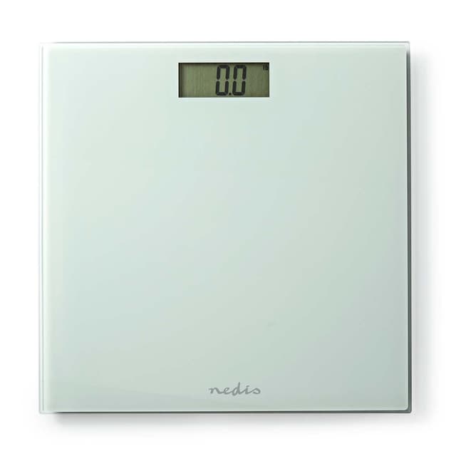 Nedis Personvægt | Digital | Hvid | Hærdet Glas | Maksimal vejekapacitet: 150 kg