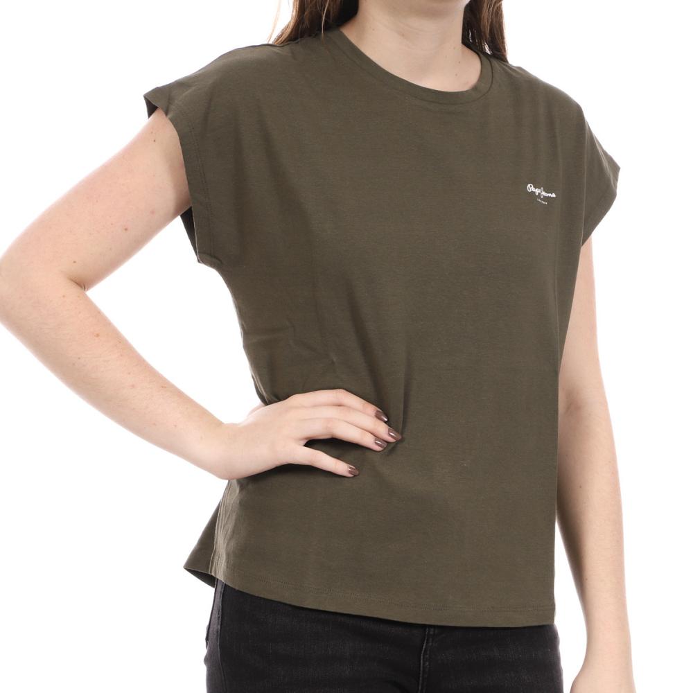 Pepe jeans T-shirt Kaki Femme Pepe Jeans Bloom