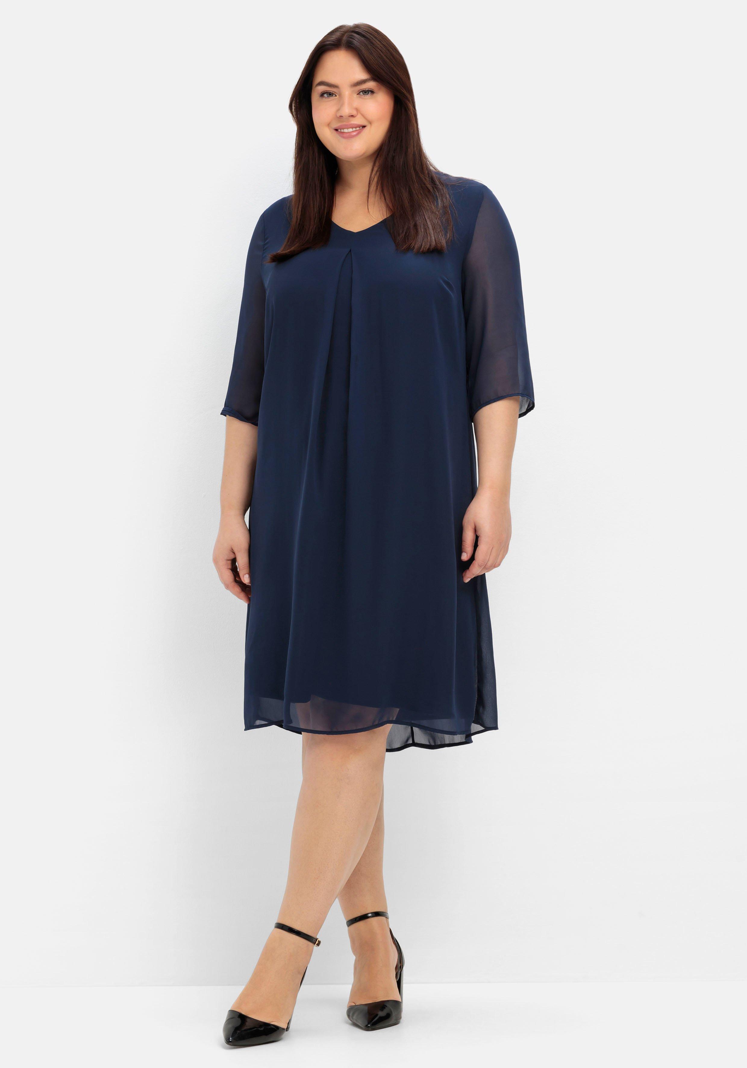 Cocktailkleid im Layerlook, aus Chiffon