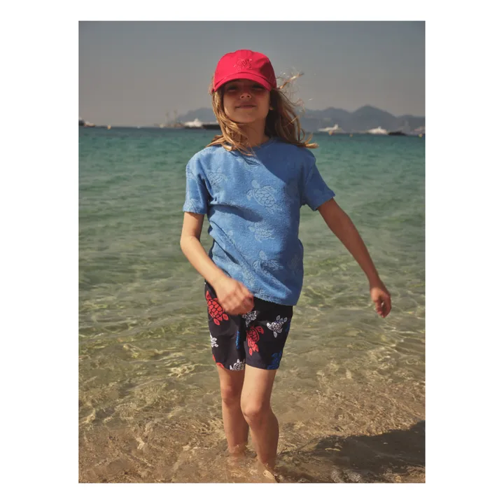 Vilebrequin Short de Bain Jim Tortue | Bleu marine