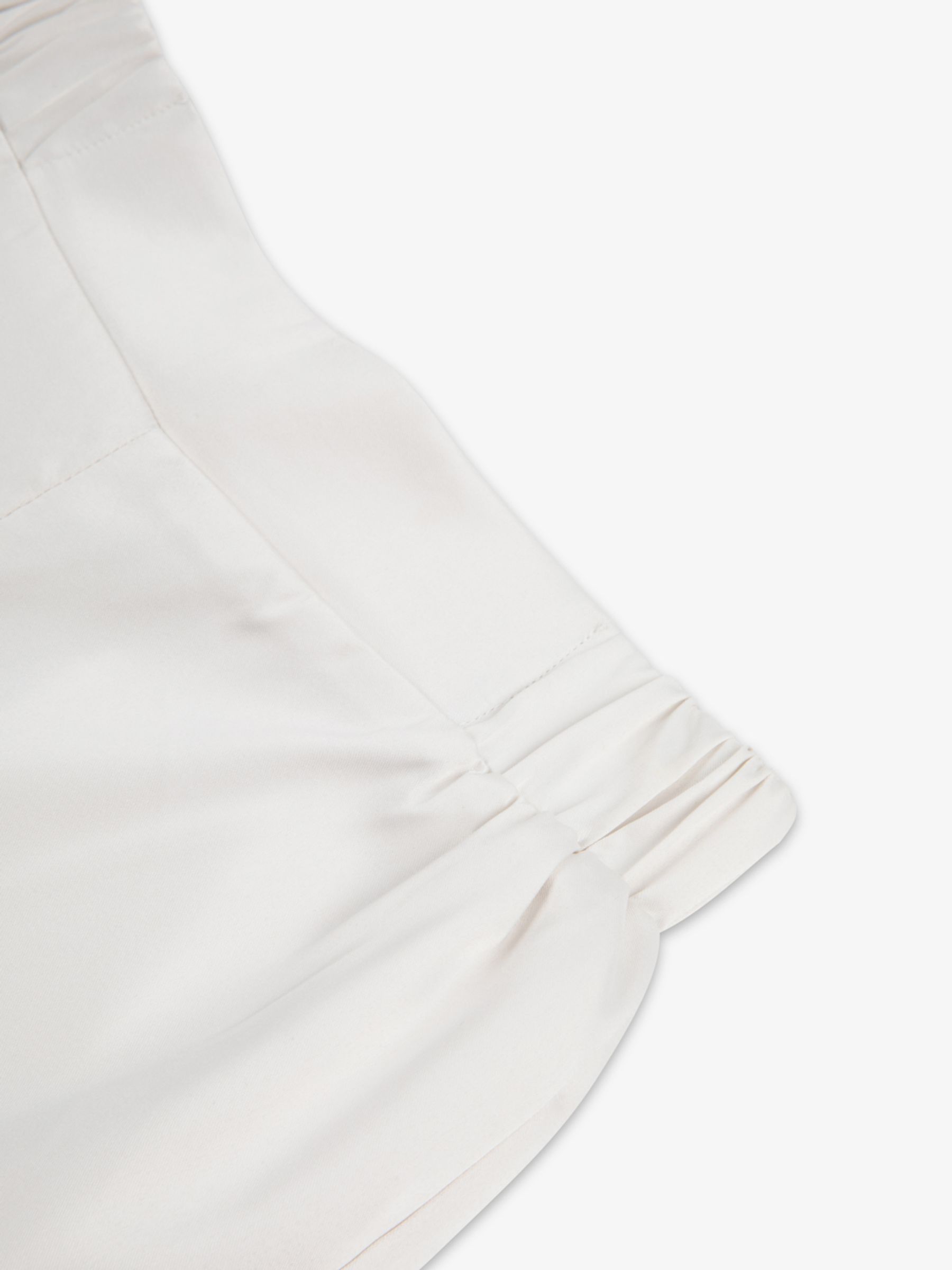 Crème - The Little Tailor Satijnen Kinder Kerstmis Pyjama's met Knoopsluiting