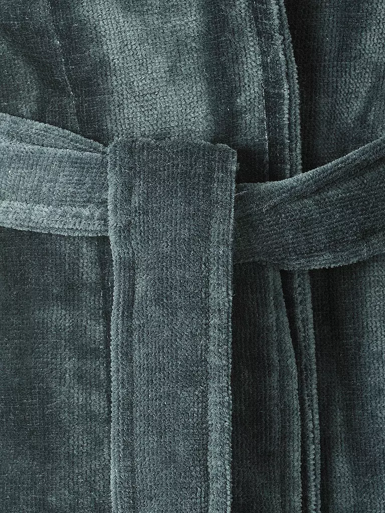 VOSSEN Unisex Bademantel FEELING-L Flanell grau