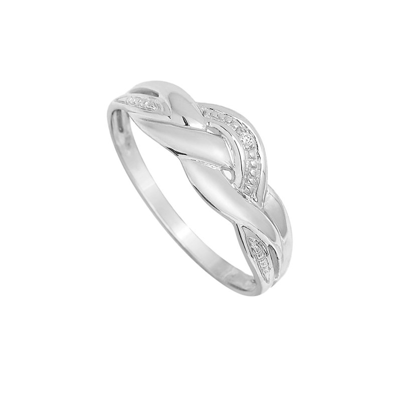 Bague Femme - Or 18 Carats - Diamant 0,01 Carats