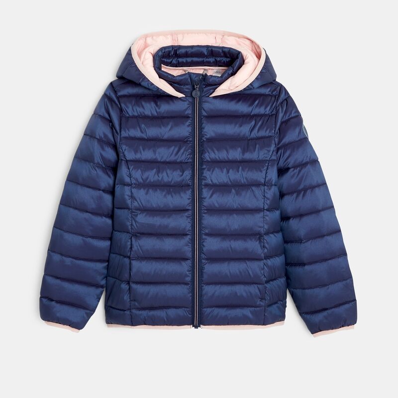 Doudoune chaude et légère bleue fille