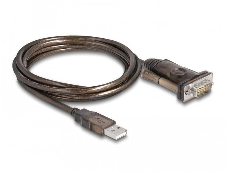 Delock Serial-Adapter 62646 USB Typ-A  zu RS-232 mit Schrau USB Typ-A  zu Seriell RS-232