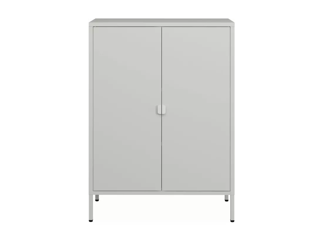 Armoire de bureau casier grise 80 x 40 x 110 cm 03_0006318