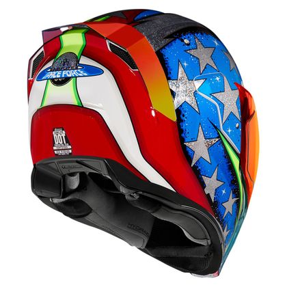 Casque Icon AIRFLITE - SPACE FORCE - Bleu
