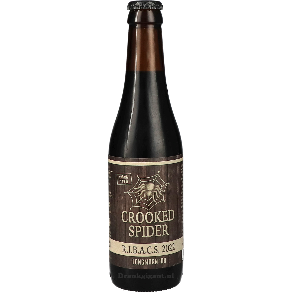 Crooked Spider RIBACS 2022 Longmorn '08 B.A. Christmas Stout 33 cl