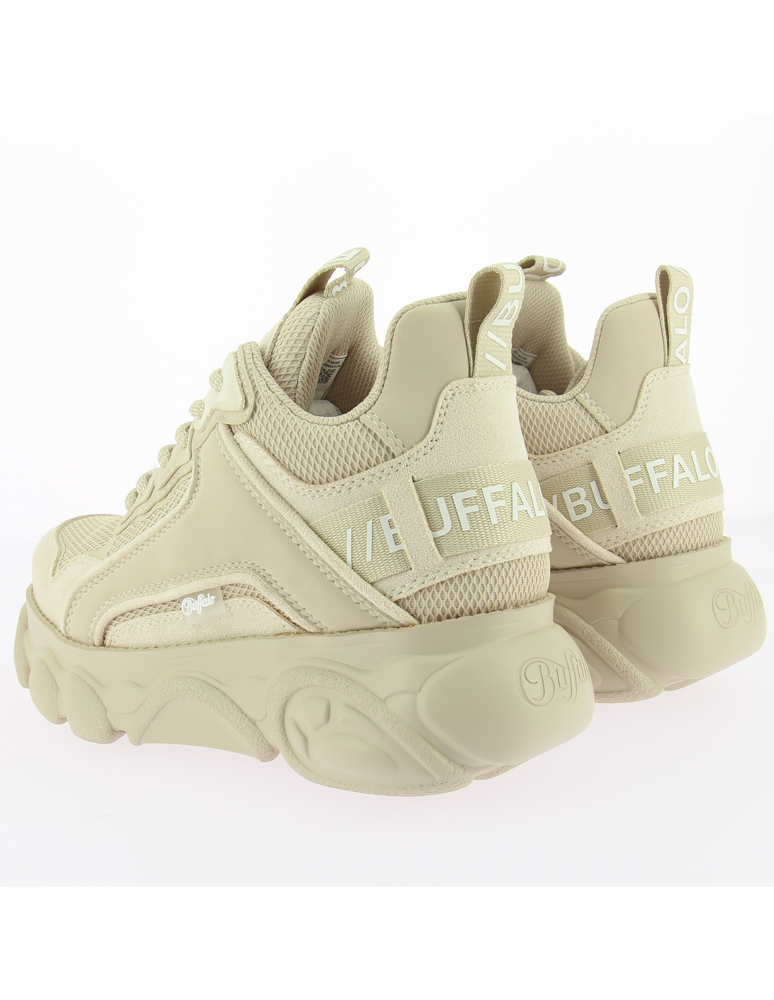 buffalo baskets compensées femme cld chai vegan beige