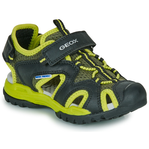 Geox - J BOREALIS BOY - Noir / Jaune