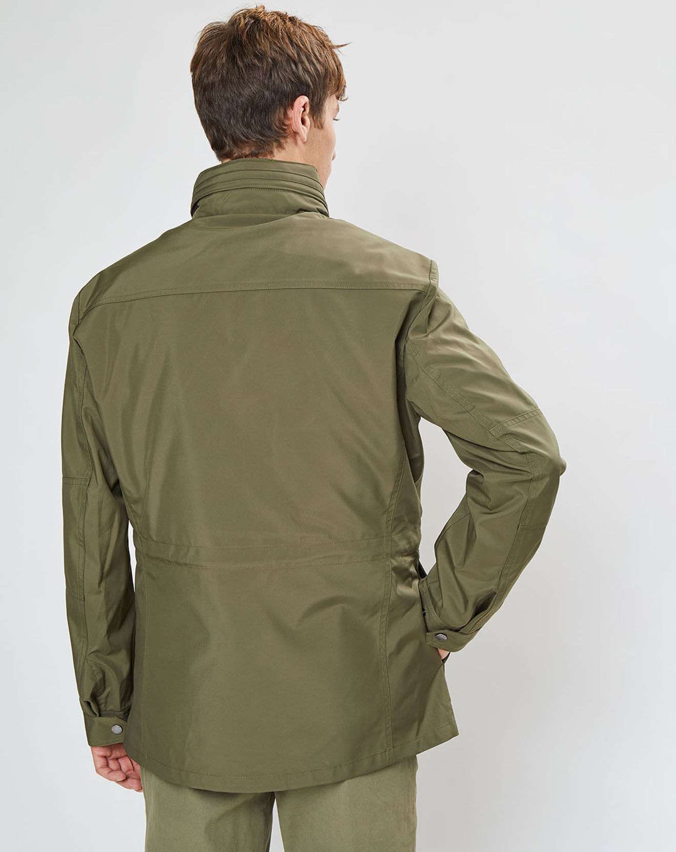 Hackett London Parka en Nylon kaki
