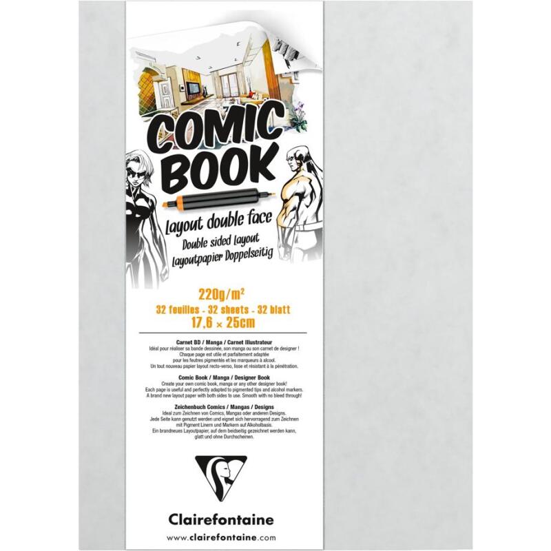 Layout double-face carnet cousu collé 32F 17,6x25cm 220g