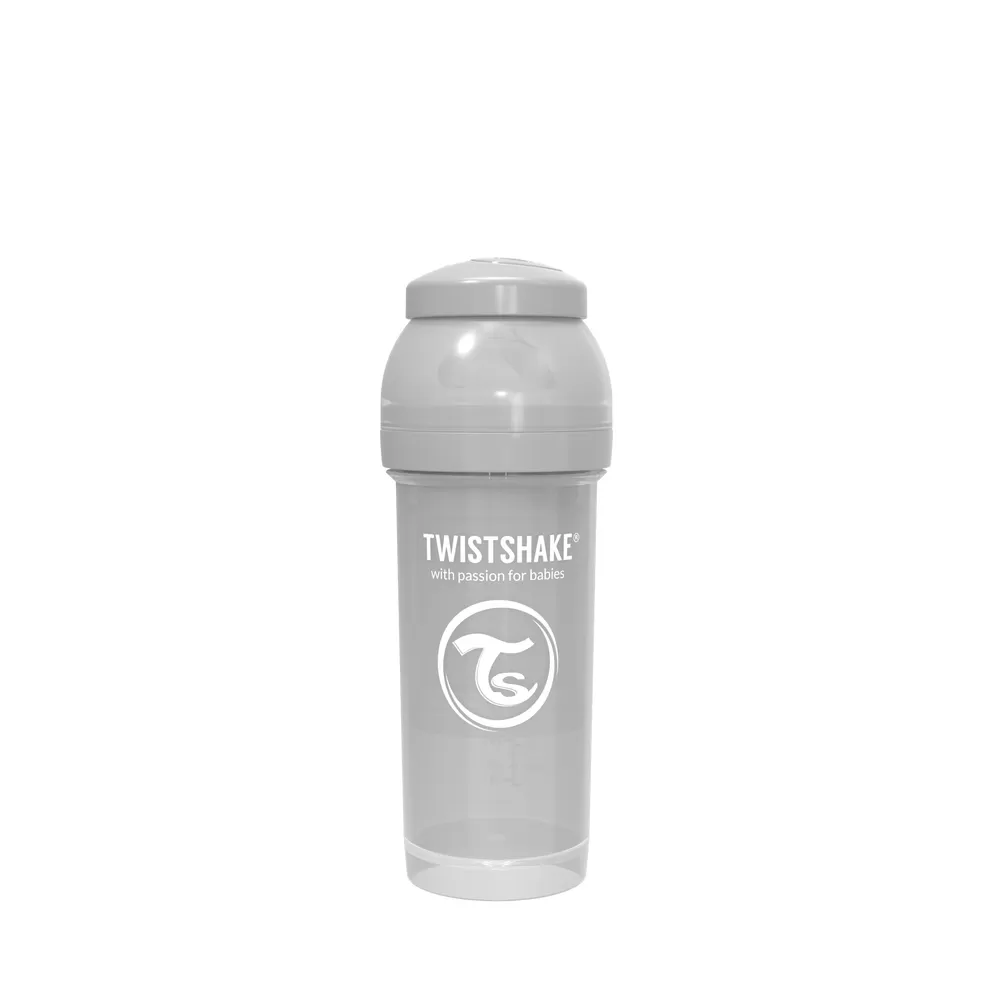 Twistshake Anti-Colic sutteflaske 2 mdr  260 ml - Grå
