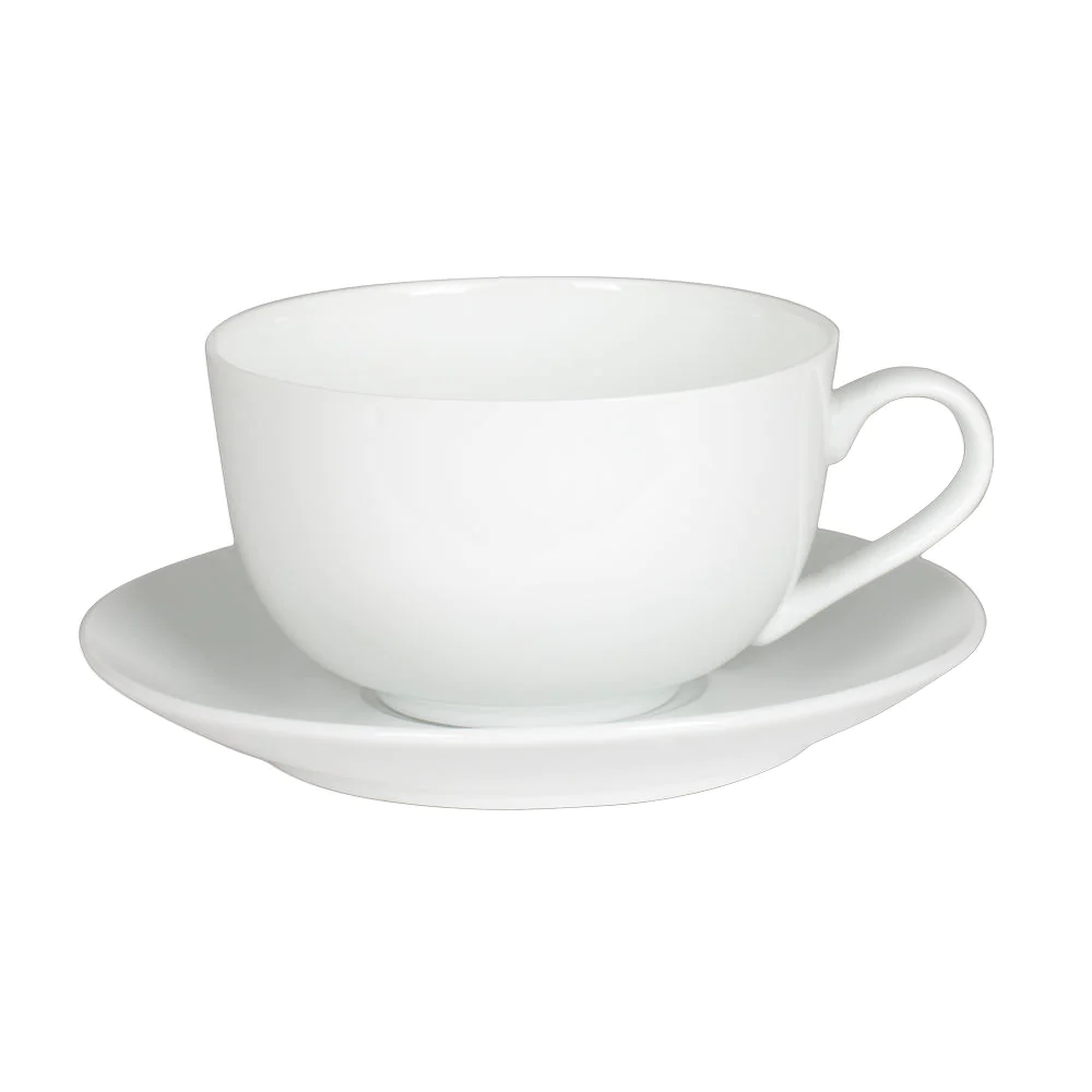 Déjeuner boule et sa soucoupe 40 cl blanc Table passion