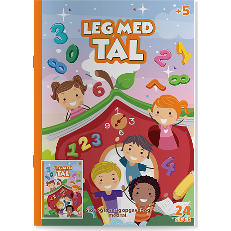 Leg med tal 24 tegninger A4