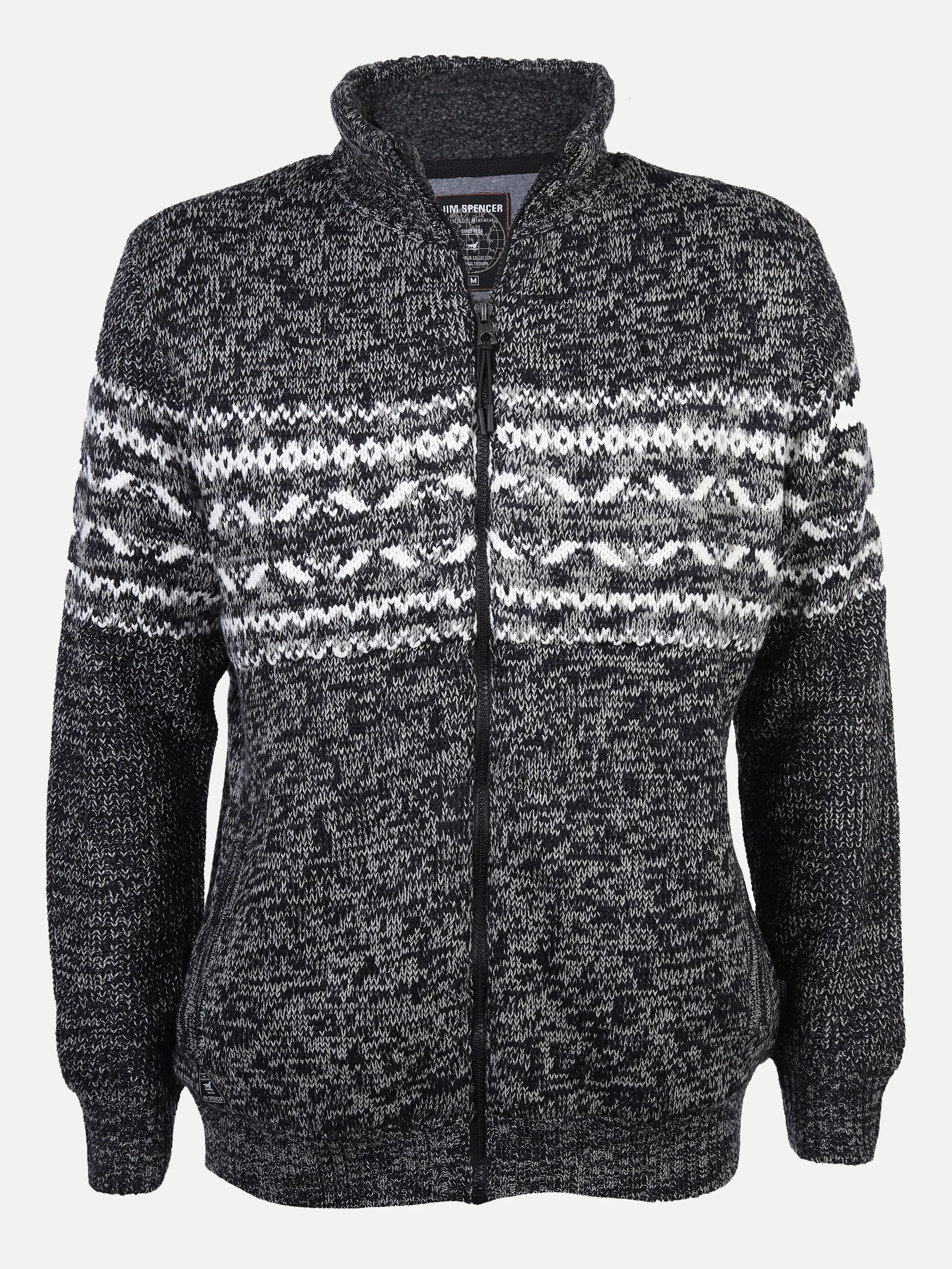 Herren Strickjacke meliert