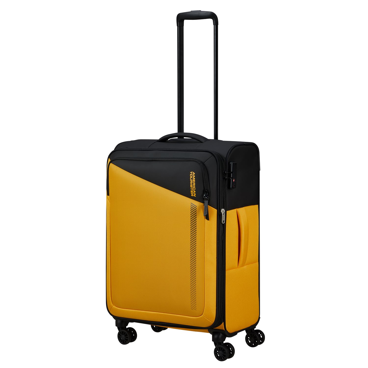 American Tourister Daring Dash Spinner M EXP black/yellow