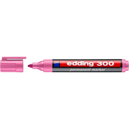 edding 300 Permanentmarker rosa, Rundspitze 1,5-3 mm