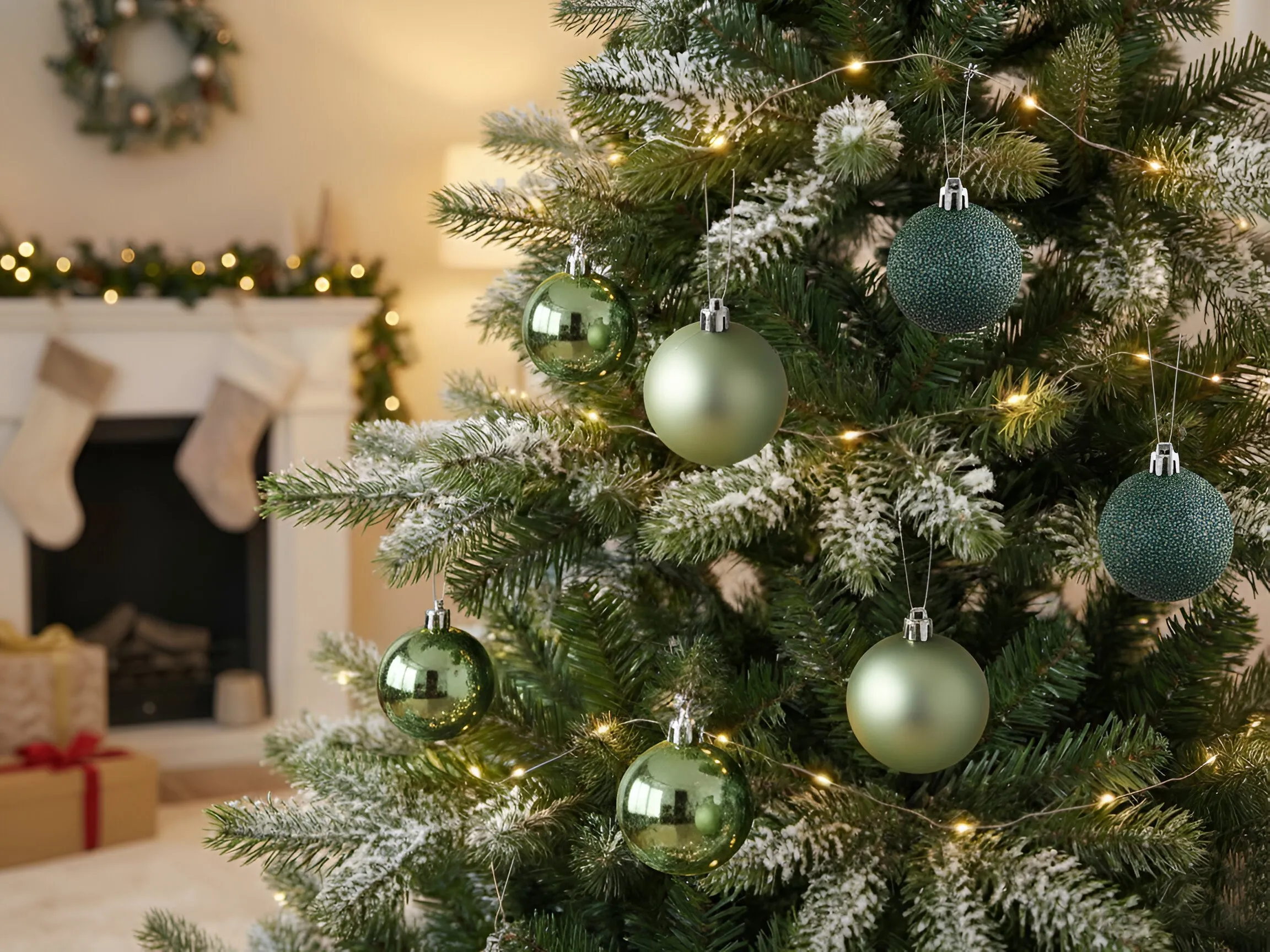 Set van 60 kerstballen TYIN Groen